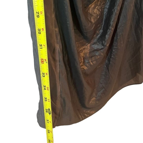 All Saints Japanese Cloth Rialto Silky Drape One Shoulder Sheath Dress Grey Sz 0 - Picture 10 of 10